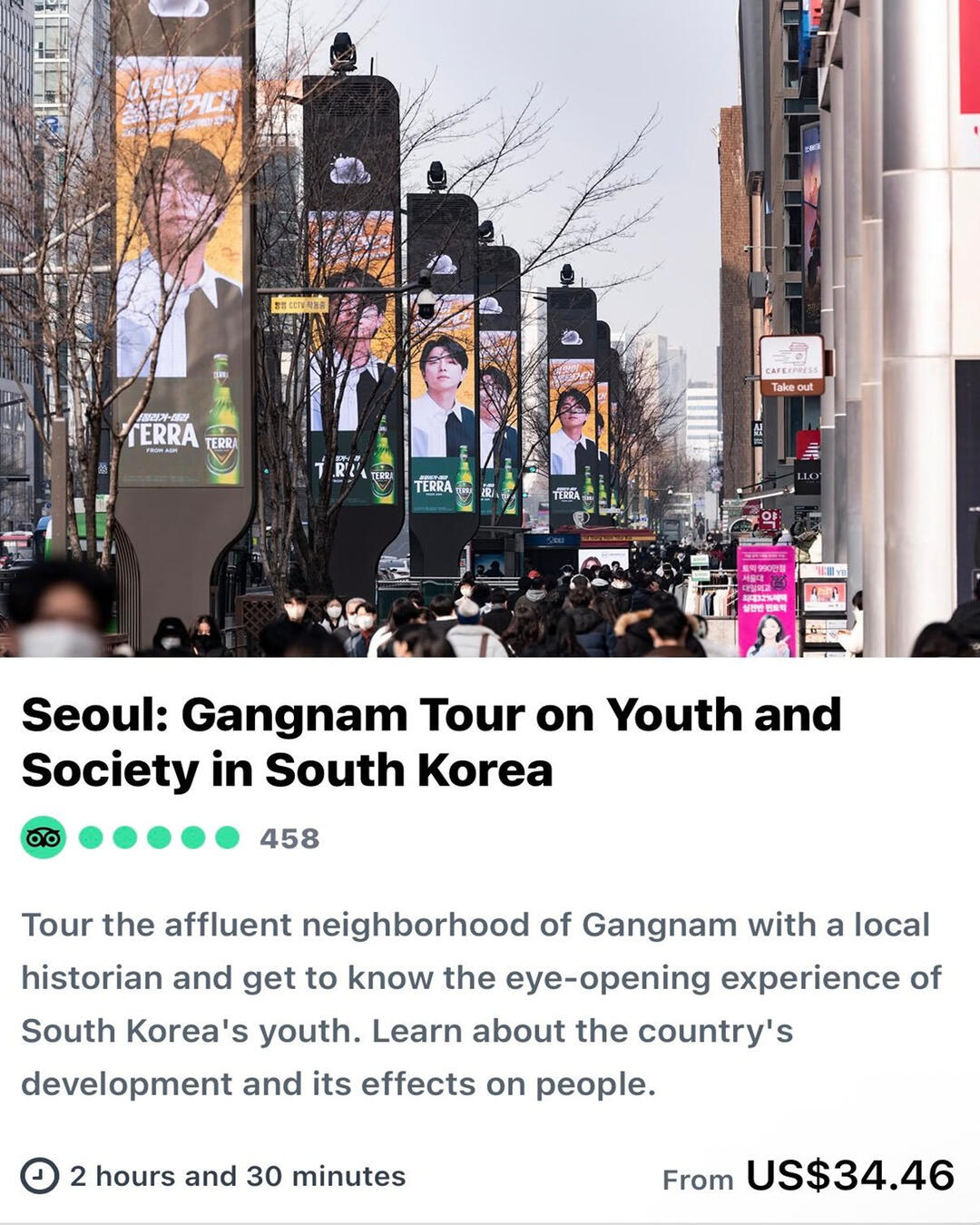 Seoul: Gangnam Tour on Youth and Society in South Korea