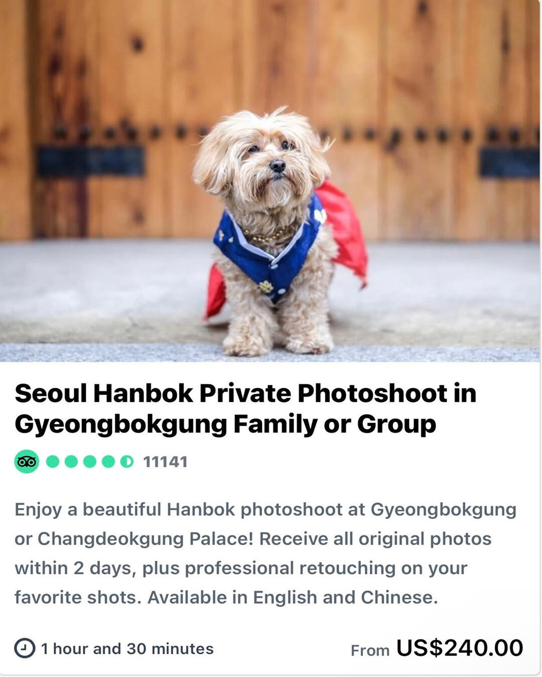 Seoul Hanbok Private Photoshoot in Gyeongbokgung Family or Group
