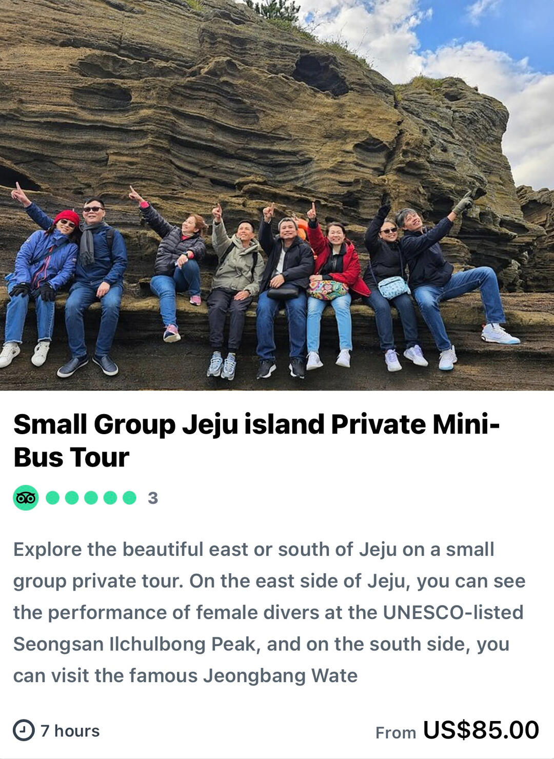 Small Group Jeju island Private Mini-Bus Tour Small Group Jeju island Private Mini-Bus Tour